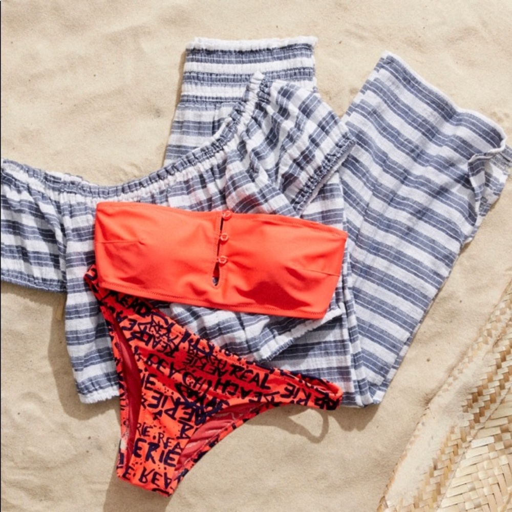 Aerie Graffiti cheeky bikini bottoms